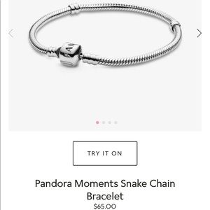 Pandora 925 Sliver Bracelet $15